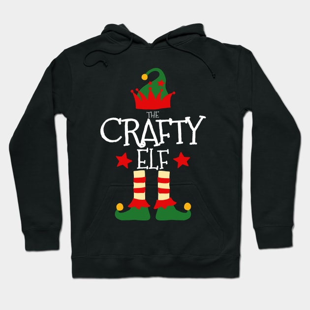 Crafty Elf Matching Family Group Christmas Party Pajamas Hoodie by uglygiftideas